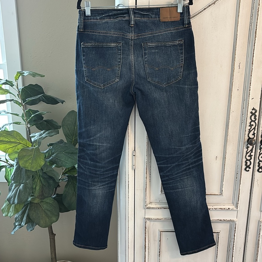 American Eagle Jeans Mens 30x32 (Tag) Blue Denim Temp Tech Slim Airflex - Picture 2 of 8